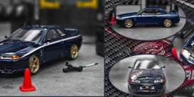 Nissan  - Skyline GTR-R32 blue - 1:64 - Focal Horizon  - FH005 - FH005 | Toms Modelautos