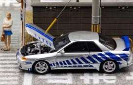 Nissan  - Skyline silver/blue - 1:64 - Focal Horizon  - FH006 - FH006 | Toms Modelautos
