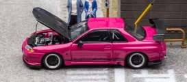 Nissan  - GTR-VR32 pink - 1:64 - Focal Horizon  - FH010 - FH010 | Toms Modelautos