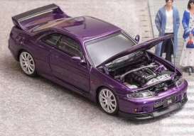 Nissan  - GTR-R33 purple - 1:64 - Focal Horizon  - FH027 - FH027 | Toms Modelautos