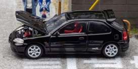 Honda  - EK9 black - 1:64 - Focal Horizon  - FH033 - FH033 | Toms Modelautos