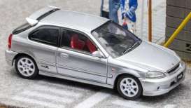 Honda  - EK9 silver - 1:64 - Focal Horizon  - FH034 - FH034 | Toms Modelautos