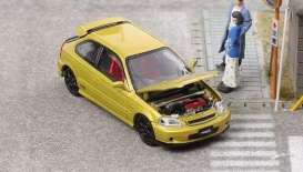 Honda  - EK9 gold - 1:64 - Focal Horizon  - FH036 - FH036 | Toms Modelautos