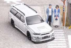 Nissan  - R34 Wagon white - 1:64 - Focal Horizon  - FH039 - FH039 | Toms Modelautos