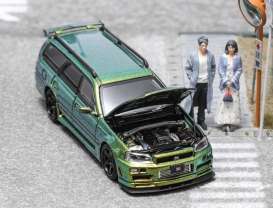 Nissan  - R34 Wagon chameleon - 1:64 - Focal Horizon  - FH042 - FH042 | Toms Modelautos