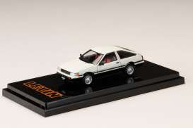 Toyota  - Corolla Levin 1983 white/black - 1:64 - Hobby Japan - HJ643037WK - HJ643037WK | Toms Modelautos