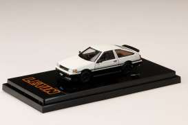 Toyota  - Corolla Levin 1983 white/black - 1:64 - Hobby Japan - HJ643037CWK - HJ643037CWK | Toms Modelautos