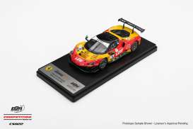 Ferrari  - 296 GT3 2025 yellow/red - 1:43 - BBR - CS022 - BBRCS022 | Toms Modelautos