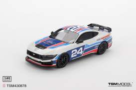 Ford Mustang - Dark Horse 2025 white/blue/red - 1:43 - TrueScale - TSM430878 - TSM430878 | Toms Modelautos