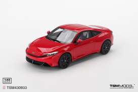 Honda  - Prelude 2025 red - 1:43 - TrueScale - TSM430933 - TSM430933 | Toms Modelautos