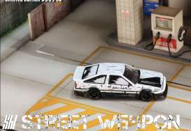 Toyota  - Corolla AE86 white/black - 1:64 - Street Weapon - STW190 - STW190 | Toms Modelautos
