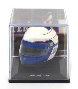 Helmet  - 1990 white/blue - 1:5 - Magazine Models - HELFE08 - HELFE08 | Toms Modelautos