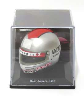 Helmet  - 1982 silver/red - 1:5 - Magazine Models - HELFE13 - HELFE13 | Toms Modelautos
