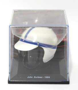 Helmet  - 1964 white/blue - 1:5 - Magazine Models - HELFE26 - HELFE26 | Toms Modelautos