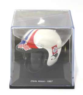 Helmet  - 1967 white/red/blue - 1:5 - Magazine Models - HELFE28 - HELFE28 | Toms Modelautos