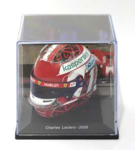 Helmet  - 2020 red/white - 1:5 - Magazine Models - HELFE92 - HELFE92 | Toms Modelautos