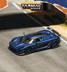 Koenigsegg  - Agera RS dark blue acrbon fiber - 1:64 - Tarmac - T64G-TL005-DBCF - TC-T64G-TL005-DBCF | Toms Modelautos