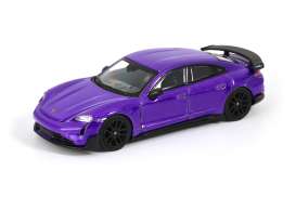 Porsche  - Taycan Turbo GT  purple - 1:64 - Trends Hobby - 241087A - TH241087A | Toms Modelautos