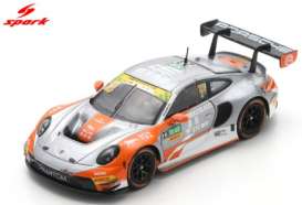 Porsche  - 911 silver/orange - 1:64 - Spark - 64S118 - spa64S118 | Toms Modelautos