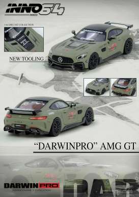 Mercedes Benz  - Darwin Pro AMG GT grey - 1:64 - Inno Models - IN64-AMGGT-DP01 - IN64-AMGGT-DP01 | Toms Modelautos