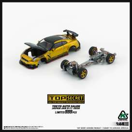 Nissan  - 35 GT-R gold/carbon - 1:64 - BM Creations - 64B0494 - BM64B0494 | Toms Modelautos