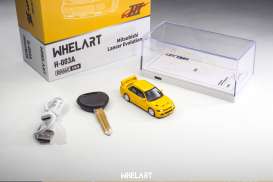 Mitsubishi  - EVO 3 yellow - 1:64 - Whelart - H-003A - WAH-003A | Toms Modelautos