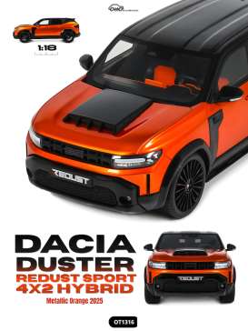 Dacia  - Duster  2025 orange - 1:18 - OttOmobile Miniatures - OT1316 - OT1316 | Toms Modelautos