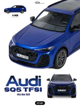 Audi  - SQ5 TFSI 2024 blue - 1:18 - OttOmobile Miniatures - OT1281 - OT1281 | Toms Modelautos