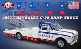 Chevrolet  - C-30 1967 white/blue/red - 1:18 - Acme Diecast - 1801713 - acme1801713 | Toms Modelautos
