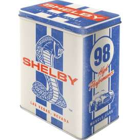 Shelby Cobra - Metal Tin Box  3D blue/white/red - Tac Signs - NA30170 - CRMB30170 | Toms Modelautos
