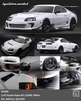 Toyota  - Supra RZ (JZA80) white - 1:18 - Ignition - IG3886 - IG3886 | Toms Modelautos