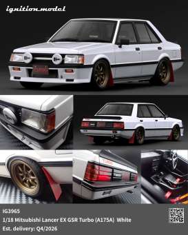Mitsubishi  - Lancer EX GSR Turbo (A175A) white - 1:18 - Ignition - IG3965 - IG3965 | Toms Modelautos