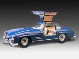 Mercedes Benz  - 300 SL blue - 1:24 - Revell - Germany - 05614 - revell05614 | Toms Modelautos