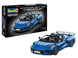 Corvette  - C8 Cabriolet blue - 1:25 - Revell - Germany - 07750 - revell07750 | Toms Modelautos