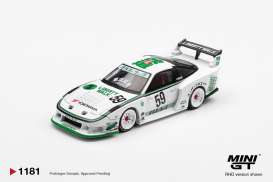 Nissan  - 180XS 2026 white - 1:64 - Mini GT - MGT01181-BL - MGT01181-BL | Toms Modelautos