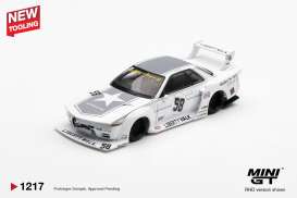 Nissan  - GTR (R32) 2025 white - 1:64 - Mini GT - MGT01217-R - MGT01217R | Toms Modelautos