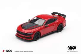 Ford  - Mustang 2025 red - 1:64 - Mini GT - MGT01220-BL - MGT01220-BL | Toms Modelautos