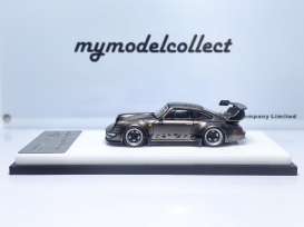 Porsche  - RWB 964 pearl grey chrome - 1:64 - My Model Collect - MC640024H - MMC640024H | Toms Modelautos