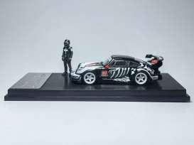 Porsche  - RWB 964 black/white/red - 1:64 - My Model Collect - MC640024B - MMC640024B | Toms Modelautos