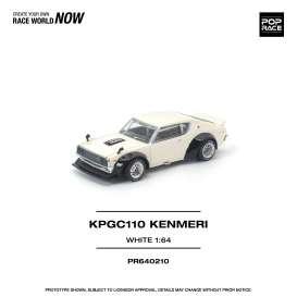 Nissan  - white - 1:64 - Pop Race Limited - PR640210 - PR640210 | Toms Modelautos