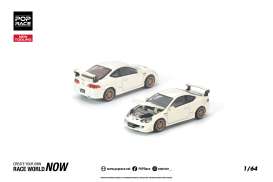 Honda Mugen - DC5 white - 1:64 - Pop Race Limited - PR640306 - PR640306 | Toms Modelautos