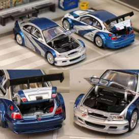 BMW  - E46 M3 silver/blue - 1:64 - Street Weapon - STW268 - STW268 | Toms Modelautos