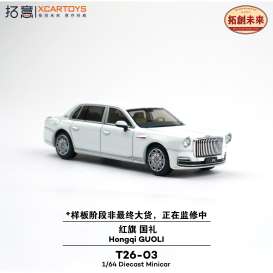 Honqi  - Guoli white - 1:64 - XCartoys - T26-03 - xcarT26-03 | Toms Modelautos