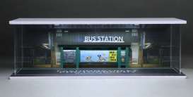 diorama Accessoires - Bus station with light various - 1:64 - Black Box Diorama - MO914414 - MO914414 | Toms Modelautos