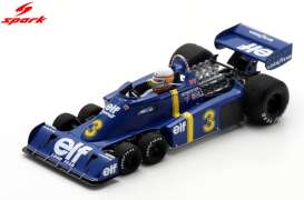 Tyrrell  - P34  1976 blue - 1:43 - Spark - S7306 - spaS7306 | Tom's Modelauto's