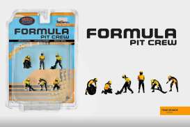 Figures  - Formula Pit Crew Team Orange various - 1:64 - American Diorama - AD-2441 - AD-2441 | Toms Modelautos