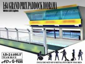 diorama  - Grand Prix Paddock Diorama *Te various - 1:64 - American Diorama - AD-2446 - AD-2446 | Toms Modelautos