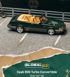 Saab  - 900 1997 dark green - 1:64 - Tarmac - T64G-067-GR - TC-T64G-067-GR | Toms Modelautos