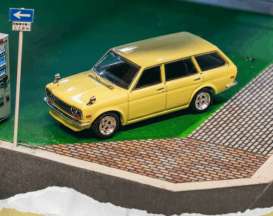 Datsun  - 510 1973 yellow - 1:64 - Tarmac - T64G-026-YL - TC-T64G-026-YL | Toms Modelautos
