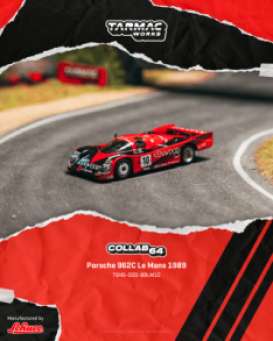 Porsche  - 962C 1989 red - 1:64 - Tarmac - T64S-020-89LM10 - TC-T64S-020-89LM10 | Toms Modelautos